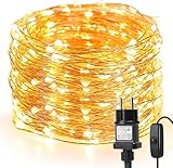 LE Guirlande Lumineuse 20M, 200 LED en Cuivre, Imperméable
