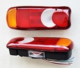 2 feux arrière avec lampe de plaque d'immatriculation