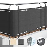 Sol Royal Brise Vue Balcon Extérieur 90x500 cm HDPE