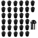 LEZED Embout Bouchons pour Tube de Chaise de Rond Noirs