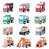 12pcs / Set Jouets de modèle de Voiture colorée Miniature