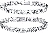 VNOX 2pcs Bracelet Gourmette Maillons Cubains Homme,