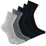 Teenloveme Chaussettes ¨¤ doigts Homme Chaussettes