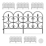 Relaxdays Bordure de Jardin Plastique, Clôture Gazon