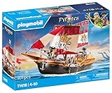 Playmobil 71418 Chaloupe des Pirates, Le Bateau Flotte