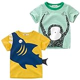 Oyoden T-Shirt Garçon à Manches Courtes Coton Enfants