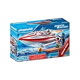 PLAYMOBIL - Sports & Action - 70744 - Vedette à Moteur