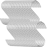 LOLYSIC Lot de 100 Crochet S Acier Inoxydable de 7,1