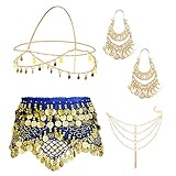 Kakonia 4 ensembles d'accessoires de danse du ventre