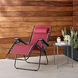 Amazon Basics Chaise de camping pliable zéro gravité