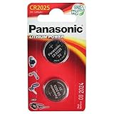 Panasonic CR2025 Coin batterie Qté x 2 / Lithium 3V