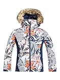 Roxy Jet Ski - Veste de Snow, Fille, Bleu (Medieval