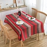 Nappe rouge Nappe de table rectangulaire imperméable