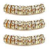 MJDCB 4mm 100pcs Perles Rondelle Strass Perle Intercalaires