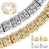 dinghaole 300 Pièces 8mm Rondelle Spacer Bead, Perles