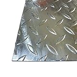 B&T Metall Tôle à larmes en acier galvanisé, fer St