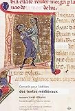Conseils pour l'édition des textes médiévaux: Tome