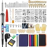 TWBEST 80W Kit de Pyrogravure Bois,Fer à souder Electrique