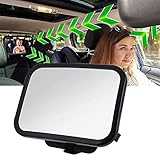 Bébé Siège arrière miroir, 360 ° réglable arrière de
