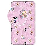 Disney Drap de lit Simple en Coton Princess