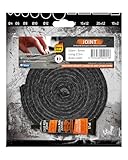 Pyrofeu - Joint Noir en Fibre de Verre - Diamètre 6,