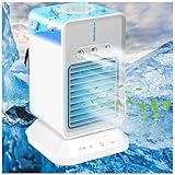 Climatiseur Mobile, 3 Vitesses,3 Modes de Brumisation,4