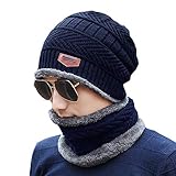 ZumZup 2Pcs Homme Chapeau Chaud Ensemble de Bonnet