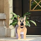 Gochoi Petit Jardinière Pot Berger Allemand Cadeaux