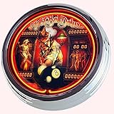 Horloge murale décorative en forme de flipper Eight