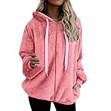 Dasongff Veste Polaire Femme Coupe-Vent Trench-Coat