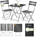 KESSER® Ensemble de bistrot 3 pièces Table et 2 chaises