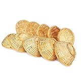 Lot de corbeille en bambou tressé Lashuma, rond env.