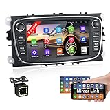CAMECHO Android 10.0 Autoradio pour Ford Focus C-Max