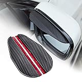 TOMALL 2pcs rétroviseur pare-pluie pare-fumée pare-fumée