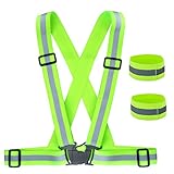 ZWOOS Gilet de Sécurité Réfléchissant Réglable Elastique