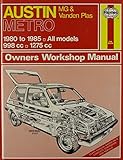 Austin Metro, MG and Vanden Plas 1980-86 All Models