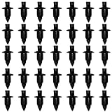 35 Pièces Rivet Plastique, 6mm Clips Voiture, Clips