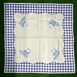 Nappe décorative vintage de forme carrée de 75 cm.