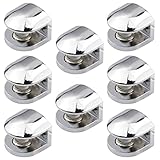 YunBey 8 Pièces Support Étagère Verre, Pince À Verre