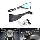 KATUR Moto Rétroviseur Noir Triangle Lame Démoniaque