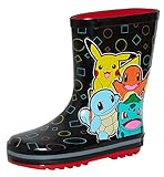 Pokemon Bottes en caoutchouc en caoutchouc pour enfants,