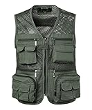 Yukirtiq Hommes Gilet de Pêche Séchage Rapide Gilet