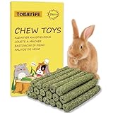 TOKAYIFE Lapin à Mâcher Jouets, Lot de Bâtonnets de