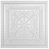 Art3d Lot de 12 dalles de plafond à coller - En plastique