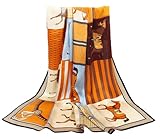 ANDANTINO Écharpe 100% pure soie de mûrier, grand foulard