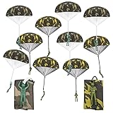 LURICO Lot de 10 Jouets de Parachute, Jouet de Lanceur