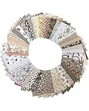 TPZORJX 50pcs Tissus Coton Couture, Lot De 10 * 10cm