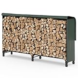 vounot® Serre bûche 2m avec housse de protection Range