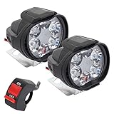 2 pcs Feux Additionnels Moto Led Etanche Universel