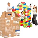 GIGI Bloks Taille XXL 200 Briques Geantes en Carton